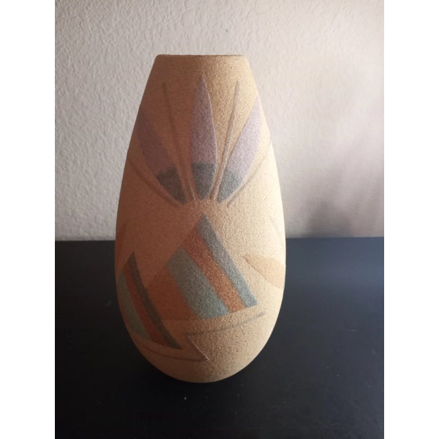 1970s Signed Navajo Salt Glazed Decorative Vase For Sale - Image 4 of 6