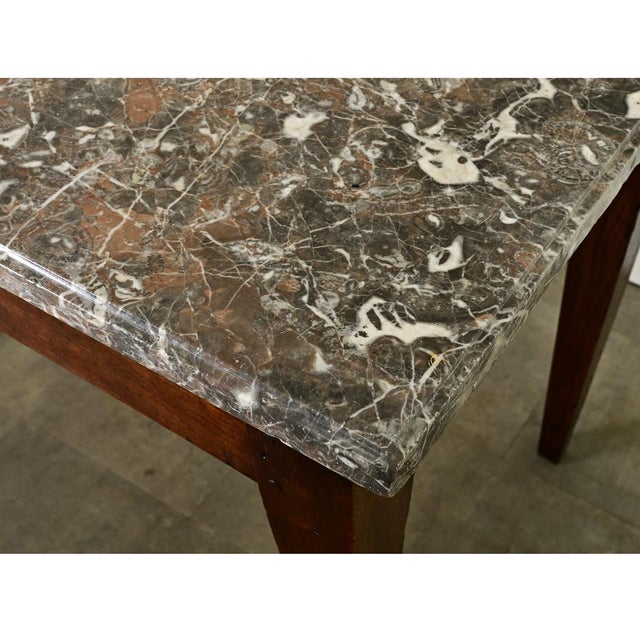 Wood French 19th Century Oak Patisserie Console Table For Sale - Image 7 of 12