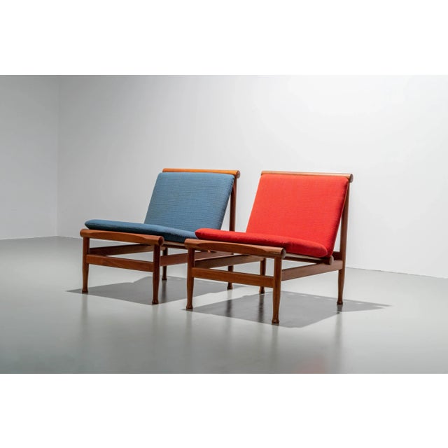 Famous model 501 teak lounge chair, also known as the 'Japan' chair, for Søborg Møbler by Kai Lyngfeld Larsen. Very...