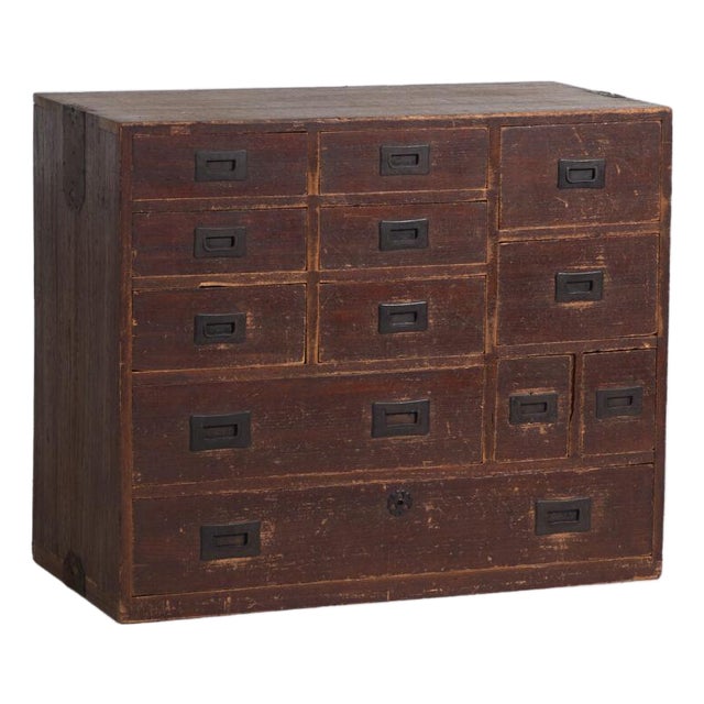 Antique Japanese Tansu Chest of Drawers For Sale