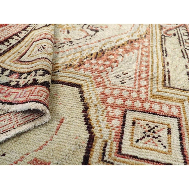 Textile Galerie Shabab Collection Mid-20th Century Handmade Turkish Ghiordes Throw Rug For Sale - Image 7 of 7
