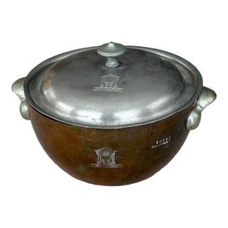 Antique Copper Tureen-Pot Grosvenor House Hotel Rare Crested For Sale