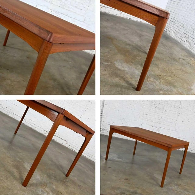Vintage Scandinavian Modern Teak Extension Dining Table by Henning Kjaernulf for Vejle Stole Mobelfabrik For Sale - Image 11 of 13