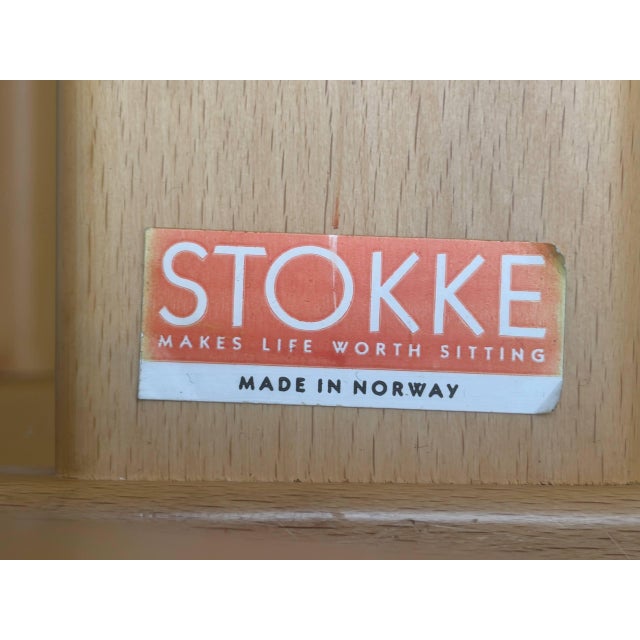 Maroon Vintage Pendulum Balans Chair by Peter Opsvik for Stokke, Norway, 1983 For Sale - Image 8 of 15
