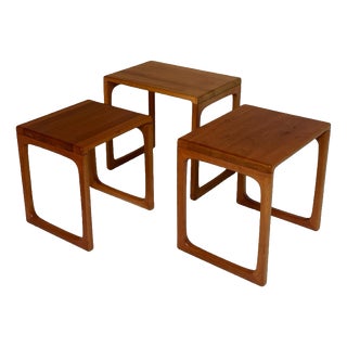 Mimi Nesting Tables in Teak from BR Gelsted, Denmark, 1960s, Set of 3 For Sale