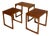 Mimi Nesting Tables in Teak from BR Gelsted, Denmark, 1960s, Set of 3 For Sale