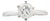 Modern 14k White Gold and Diamond Solitaire Engagement Ring For Sale