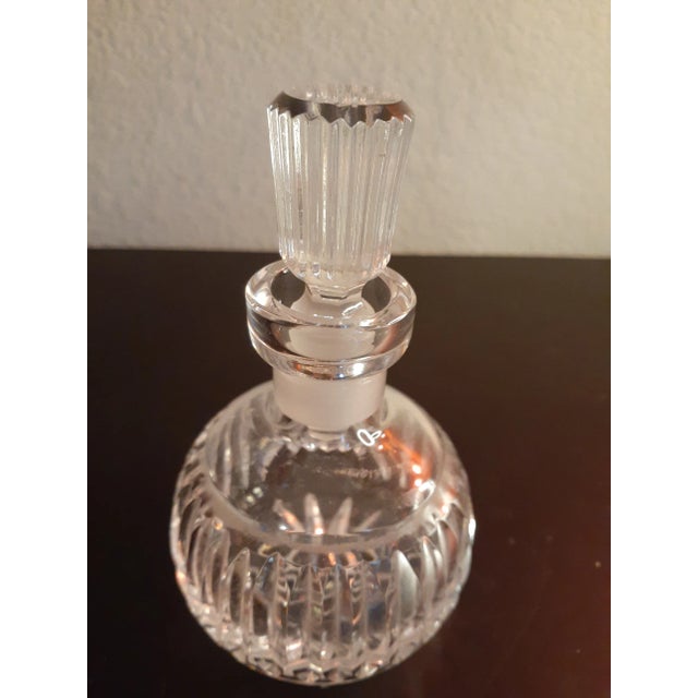 1980s 1980s Clear Cut Crystal Perfume or Oil Cruet For Sale - Image 5 of 6