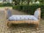 Late20C French Louis XVI Gold Gray Velvet Settee-1Pc For Sale - Image 12 of 13