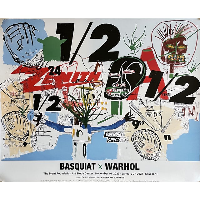 Exibition Poster in the style of Andy Warhol & Jean Michel Basquiat, 2023 For Sale