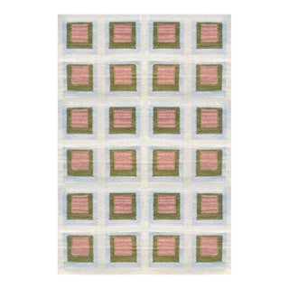 Color Study Handwoven Wool Flatweave 10' x 14' Rug - Palm Springs For Sale