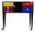 Wood Lacquered Mondrian Colors Dental Cabinet For Sale