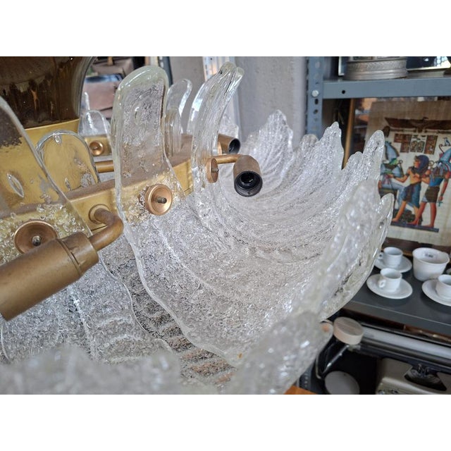 Murano Glass Ceiling Light attributed to Barovier and Toso, 1950 For Sale - Image 13 of 18