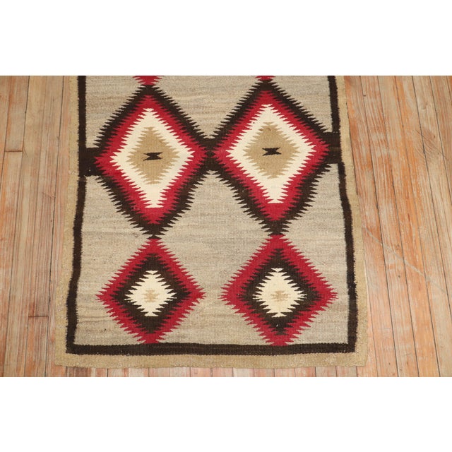 Native American Antique Zabihi Collection American Navajo Tribal Rug - 2'11" x 4'8" For Sale - Image 3 of 9