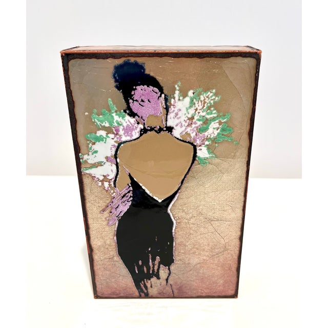 Houston Llew Spiritile Timeless #161 – Coco Chanel Quote – Glass Enamel on Copper Wall Art For Sale - Image 14 of 14