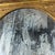 Mid-Century Oval Mirror with Gilded Wooden Frame and Floral Reliefs For Sale - Image 6 of 9
