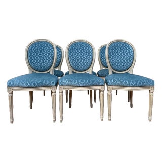 Louis XVI Medallion Chairs, Set of 6 For Sale