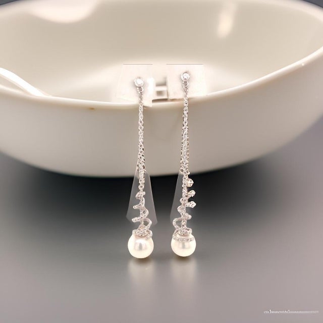 Akoya Pearl Earrings 14k White Gold Certified For Sale - Image 13 of 13