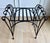 Vintage French Hand Forged Wrought Iron Vanity Bench, Heavy For Sale - Image 10 of 10