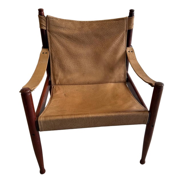Seltener Safari Chair by Erik Wørts for Niels Eilersen, 1960s For Sale