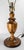 We are selling this great 19th or 20th century American Folk art lamp. This turned wood lamp has great two tone wood...