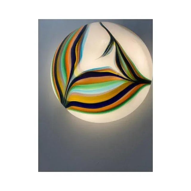 White Murano Glass Wall Lights by Simoeng, Set of 2 For Sale - Image 10 of 13