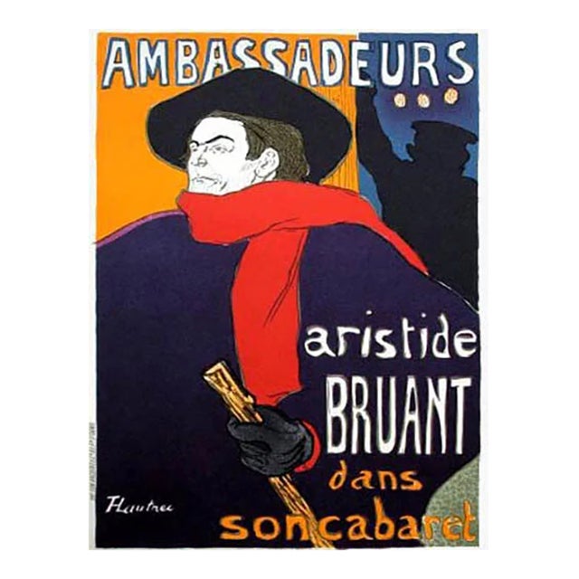 1966 Lautrec Lithograph 5, Ambassadeurs, Mourlot | Chairish