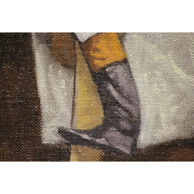 Traditional Mid 20th Century Jockey Up Painting, Framed For Sale - Image 3 of 5