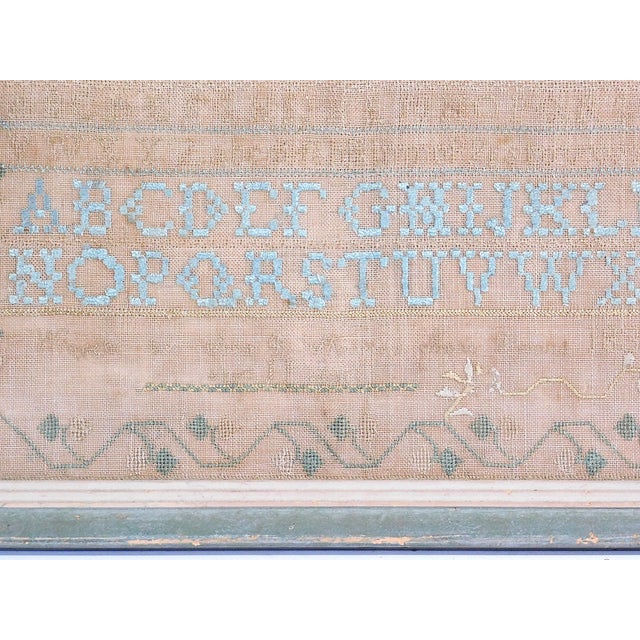 Schoolgirl Sampler Wrought by Ann Brigham Newton (1820-1883) 1832, Worcester, Massachusetts For Sale - Image 4 of 7