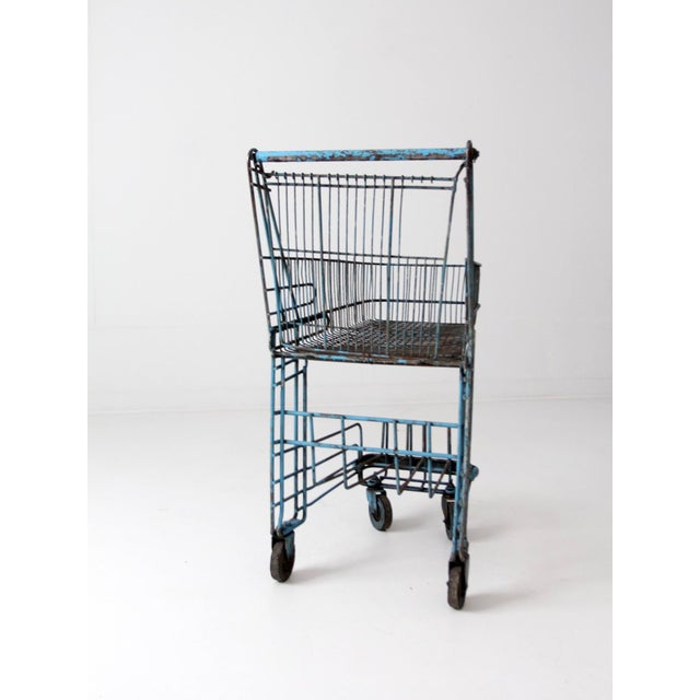 Vintage Metal Shopping Cart Chairish