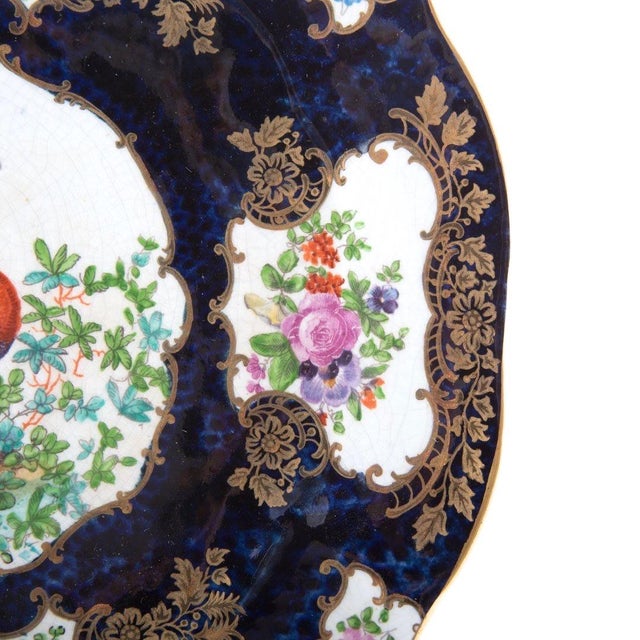 Seven Piece “Chelsea Bird’ Pattern Garniture of Antique English Porcelain For Sale - Image 15 of 16