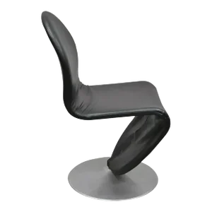 Mid 20th Century Vintage Verner Panton 1-2-3 System Fritz Hansen Mid Century Black Dining Chair