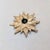 Vintage 1960s Signed Castlecliff Goldtone Cabochon Faux-Emerald Brooch & Pendant For Sale In Philadelphia - Image 6 of 6