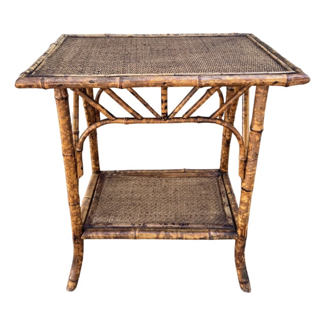 19th Century English Bamboo Table For Sale