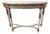 Louis XVI Style Carved Wooden Demilune Console Table For Sale