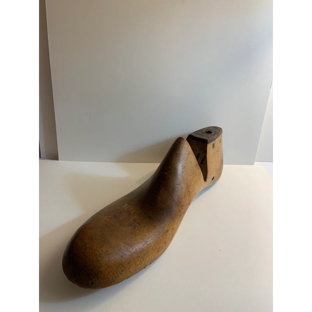 Brown Antique Maple Shoe Form For Sale - Image 8 of 8