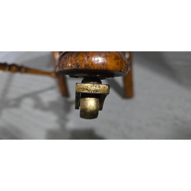 Wood Antique Walnut Hall Chair, 1880 For Sale - Image 7 of 11