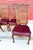 French Provincial Cane Back Dining Chairs W/Leather Seats Set of 4 For Sale - Image 11 of 12