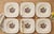 Vintage Crown Ducal "Florentine" Floral Square Plate Set - Set of 6 For Sale - Image 11 of 11