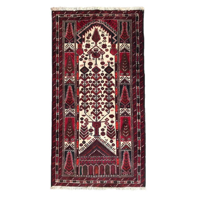 Vintage Turkmen Baluch Rug For Sale