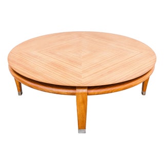 Restored 1950s Paul Laszlo for Brown Saltman Floating Top Mahogany Coffee Table For Sale