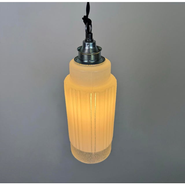 Vintage Glass Ceiling Light, 1970s For Sale - Image 12 of 15