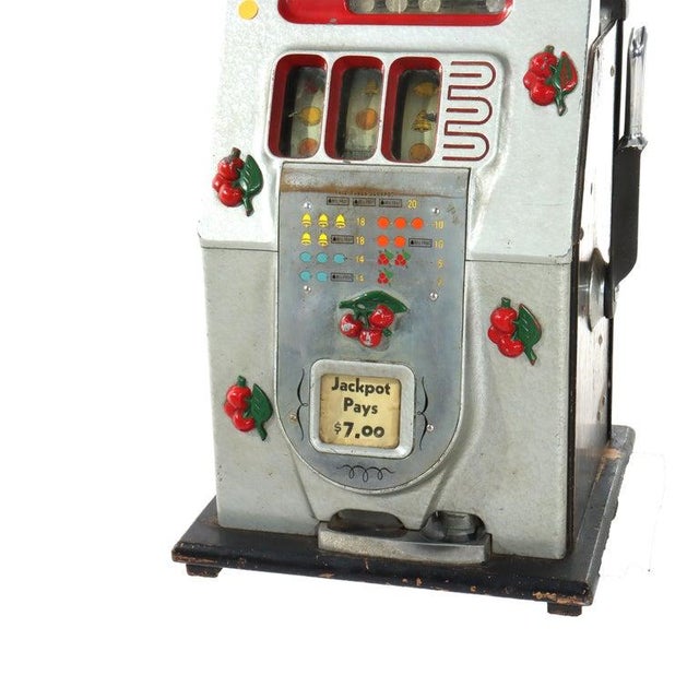 Mills Novelty Co. Cherry Blossom Nickel Slot Casino Gaming Machine C1930 For Sale - Image 4 of 10