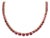 Estate 47.50ct Diamond Ruby 14k YellowGold Graduated Collar Necklace For Sale