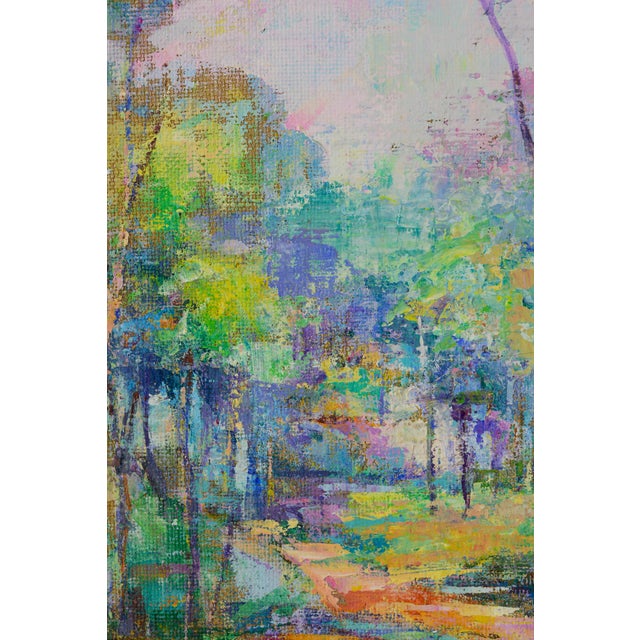 Alfonso Pragliola, Riflessi Rosati Abstract Landscape, Mixed Media on Canvas, 2019 For Sale - Image 4 of 8