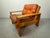 1960s Mid-Century Brutalist Bonanza Armchair in Cognac Leather with Wooden Frame by Esko Pajamies, Finland, 1960s For Sale - Image 5 of 8
