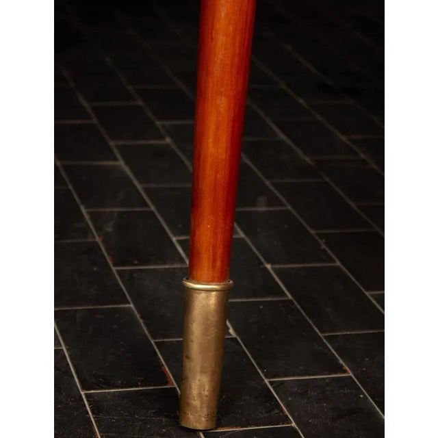 Wood Mid-Century Blue Top Dining or Center Table in the Style of Gio Ponti For Sale - Image 7 of 11