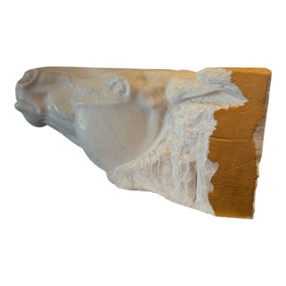 1990s Marble Horse Head Sculpture For Sale