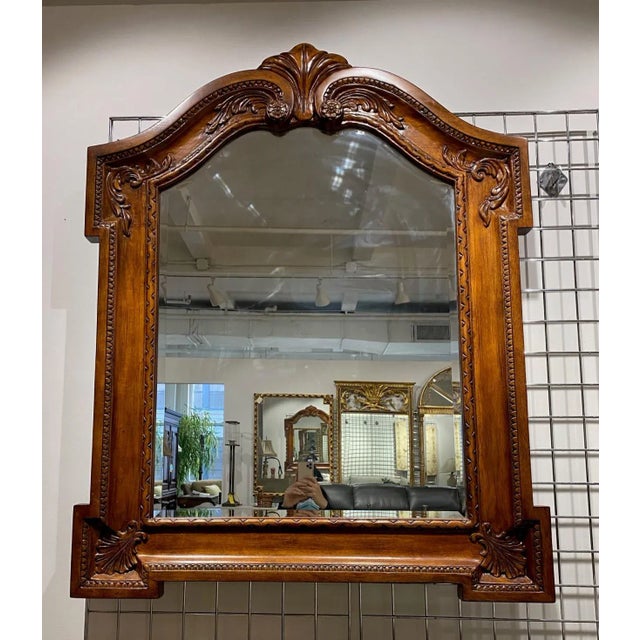 Brown Bernhardt French Country Cherry Finish Mirror For Sale - Image 8 of 8