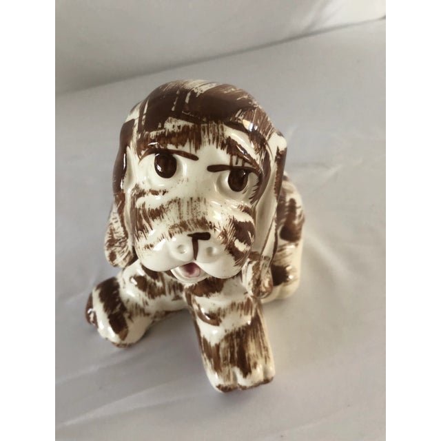 Brown 1950’s Cocker Spaniel Dog Planter For Sale - Image 8 of 9